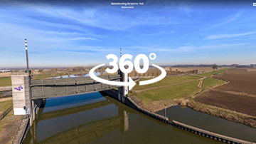 Waterkering Kromme Nol in 360 graden