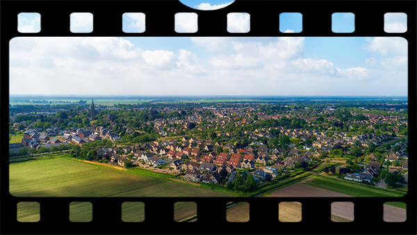 Dronevideo van woningen en bedrijven