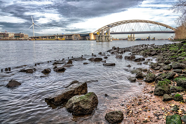 Projectfotografie voor Rijkswaterstaat bij de Van Brienenoordbrug in Rotterdam